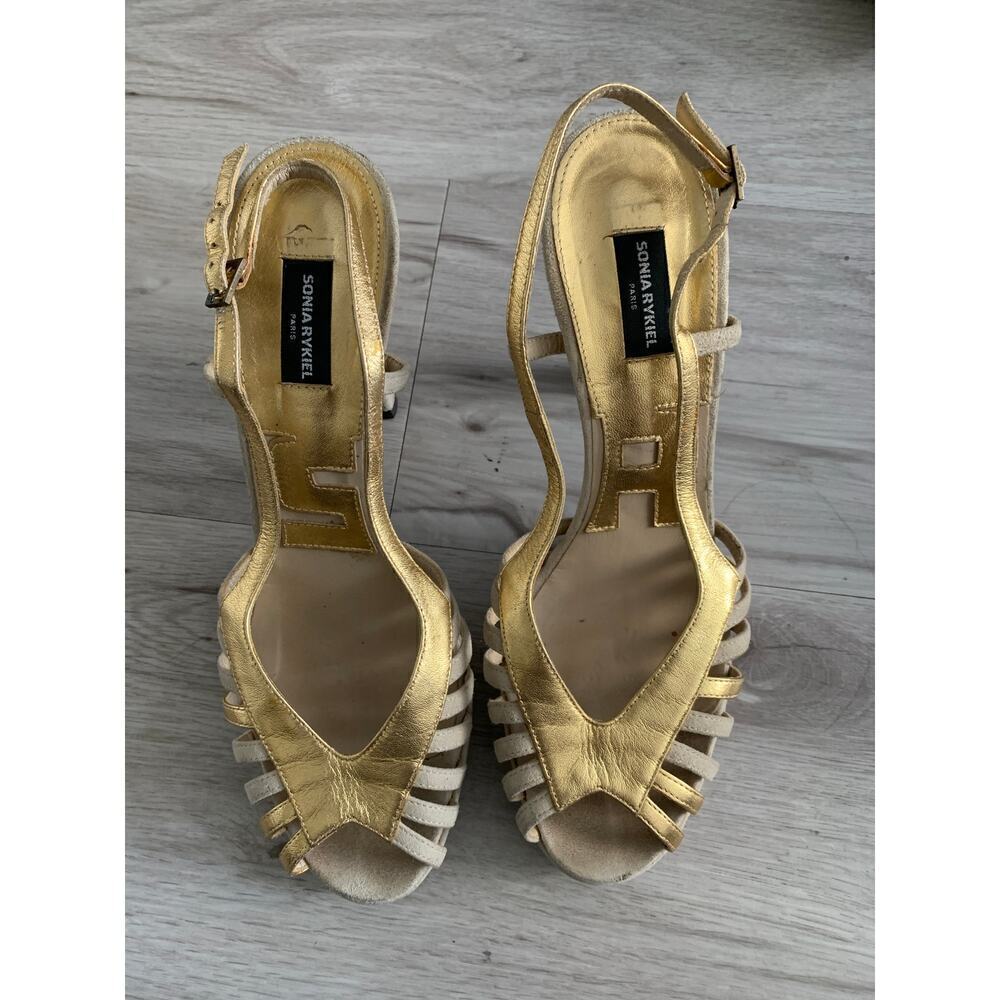 Sonia Rykiel Platform Slingback Heels Size 39.5 - Picture 6 of 6